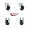 Service Caster 4 Inch Phenolic Caster Set with Roller Bearings 2 Swivel 2 Rigid SCC-30CS420-PHR-2-R420-2 - alternate 6